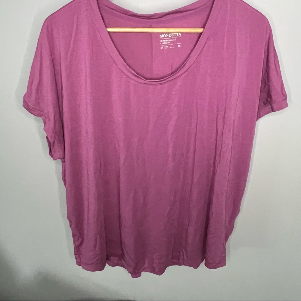 Mondetta Performance + Luxury Women’s Short Sleeve Tee Purple Size XXL T-Shirt